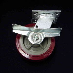 6" Locking Poly Strap Caster