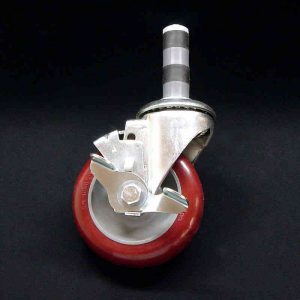 4" Locking Poly Stem Caster