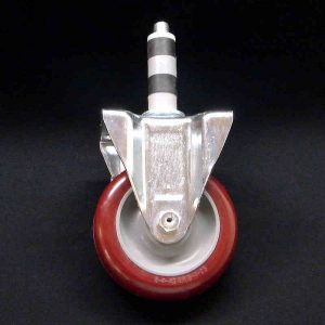 4" Rigid Poly Stem Caster